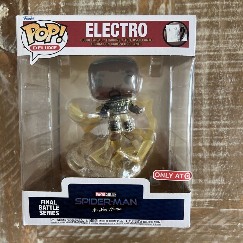 Funko Pop!‎ Deluxe Marvel Spiderman No Way Home ELECTRO #1182 Target Exclusive